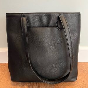 Faux Leather Tote